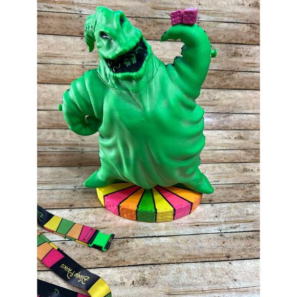 Oogie Boogie NBC Disney Parks 2018 Popcorn Bucket w Lanyard Dark Green MNSSHP - Picture 2 of 11